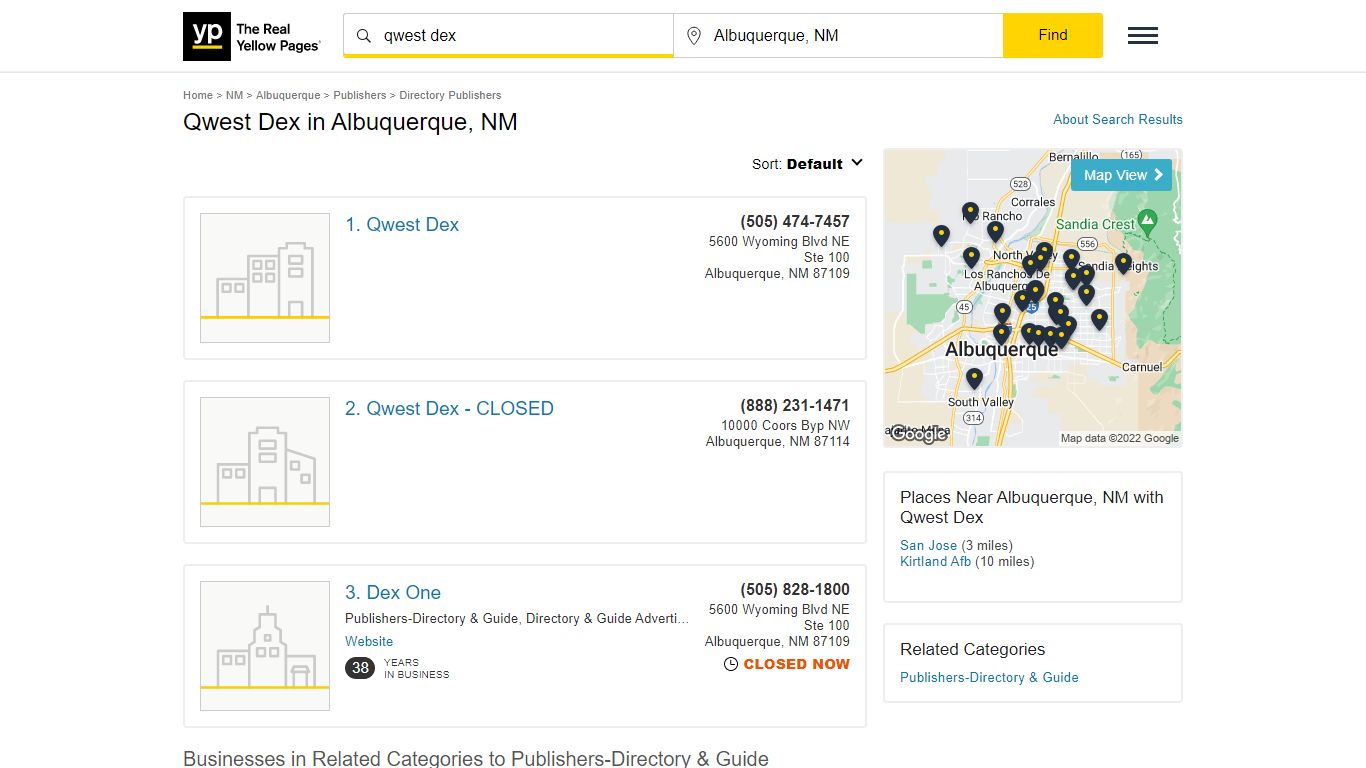 Qwest Dex in Albuquerque, NM with Reviews - YP.com - Yellow Pages